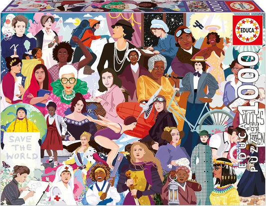 Iconic Women, 1000-Universalios dėlionės-Brain Games LT