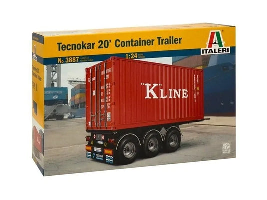 Italeri - 20' Container Trailer-Surenkami modeliai-Brain Games LT