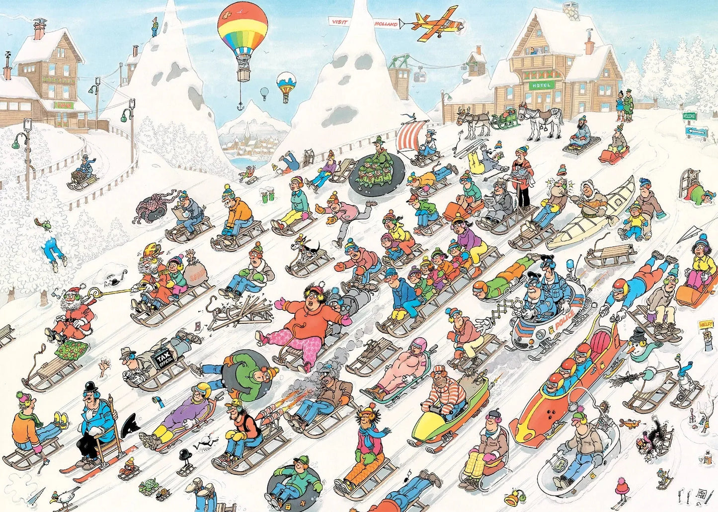 It's all going downhill, 1000-Universalios dėlionės-Brain Games LT