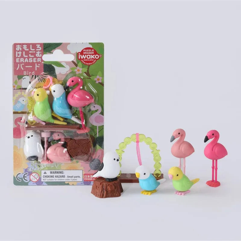 IWAKO trintukų – dėlionių rinkinys „Birds”-Kita-Brain Games LT
