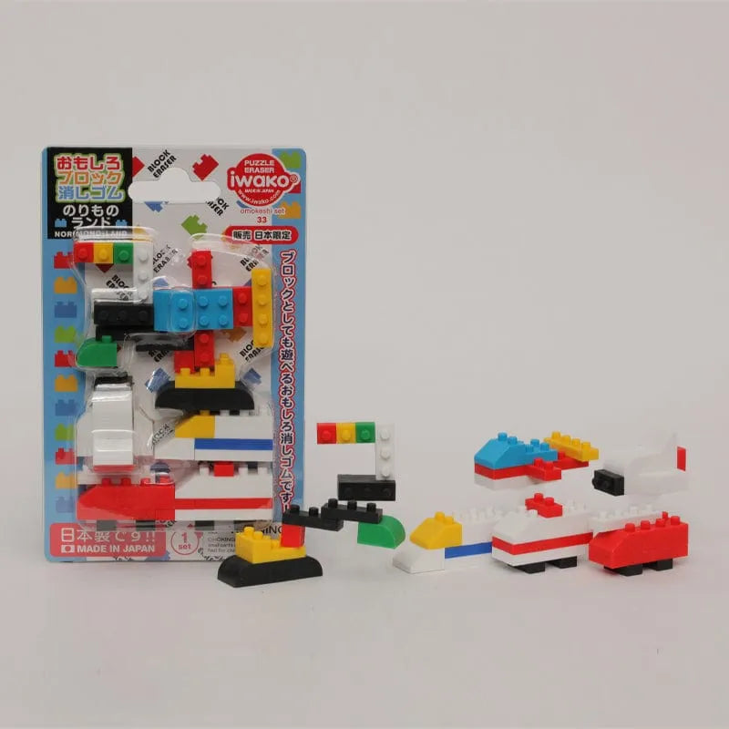 IWAKO trintukų – dėlionių rinkinys „Block Vehicle Land”-Kita-Brain Games LT