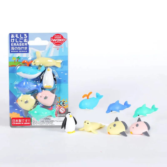 IWAKO trintukų – dėlionių rinkinys „Marine Animals“-Kita-Brain Games LT