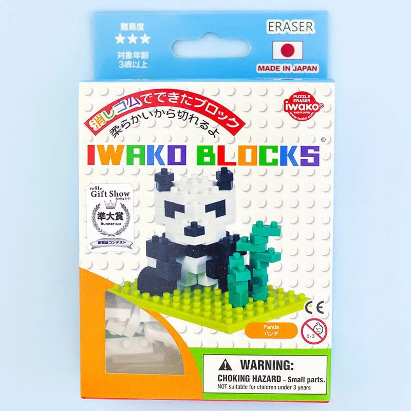 IWAKO trintukų – dėlionių rinkinys „Panda“ Blocks-Kita-Brain Games LT