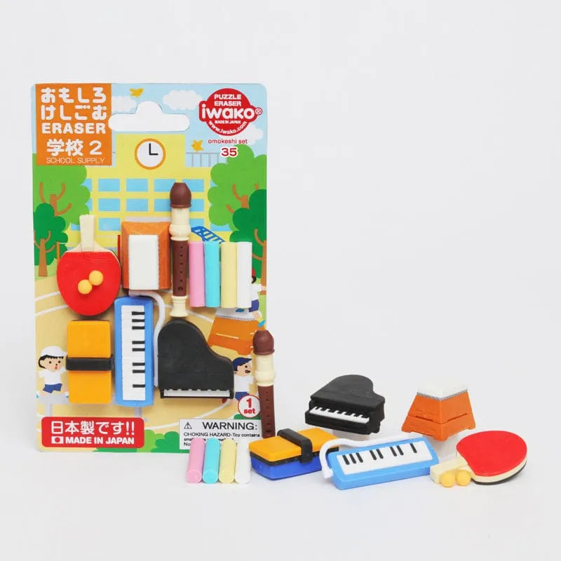 IWAKO trintukų – dėlionių rinkinys „School Supply No.2“-Kita-Brain Games LT