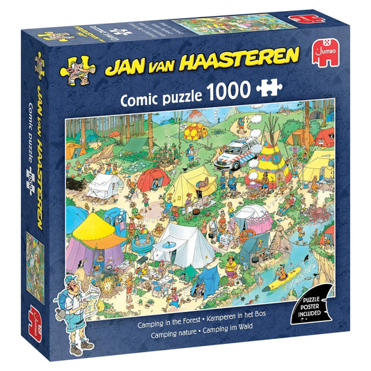 Jan van Haasteren - Camping in the Forest, 1000-Universalios dėlionės-Brain Games LT