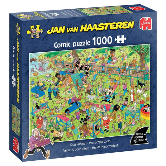 Jan van Haasteren - Dog Parkour, 1000-Universalios dėlionės-Brain Games LT