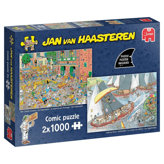 Jan van Haasteren - Dutch Traditions, 2 x 1000-Universalios dėlionės-Brain Games LT