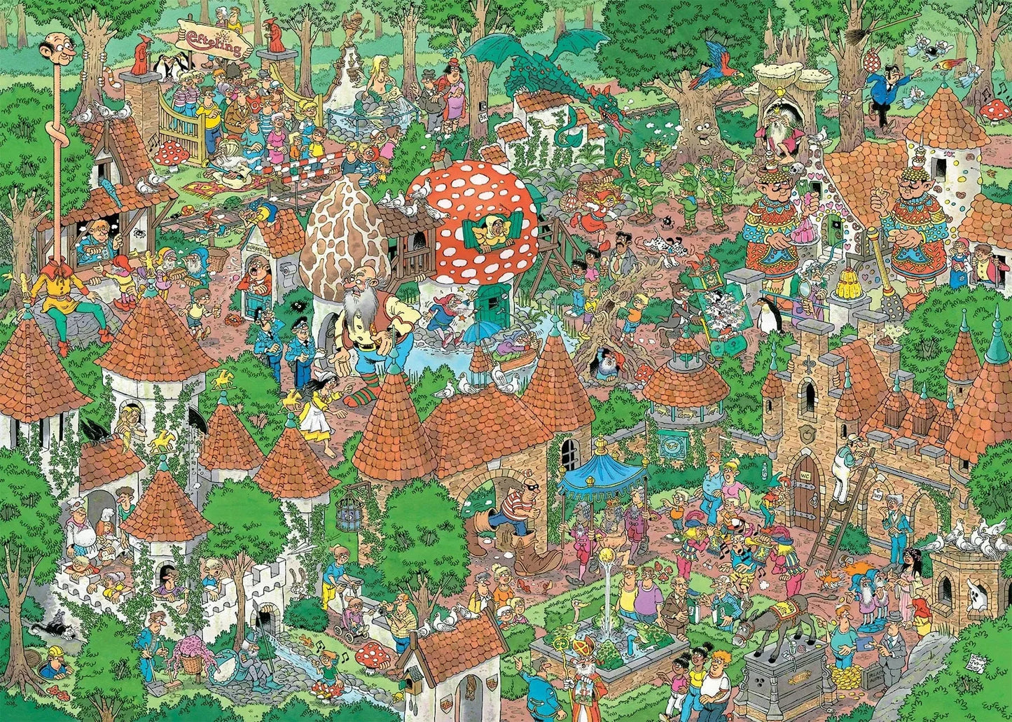 Jumbo Universalios dėlionės Jan van Haasteren - Efteling Sprookjesbos, 1000