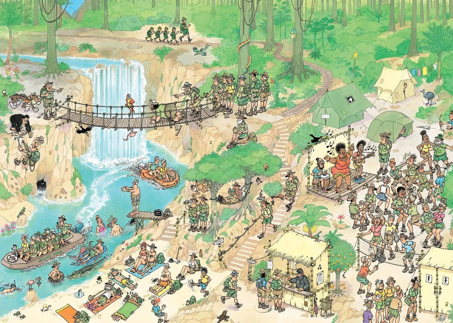Jan van Haasteren - Jungle Tour, 1000-Universalios dėlionės-Brain Games LT