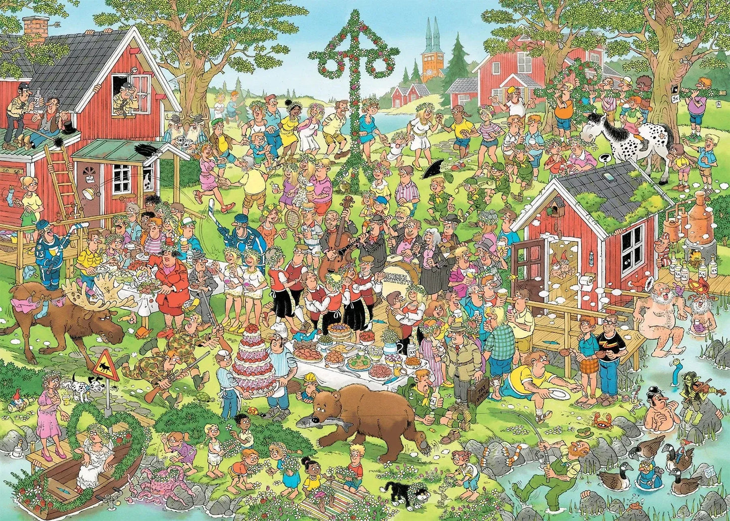 Jumbo Universalios dėlionės Jan van Haasteren - Midsummer festival, 1000