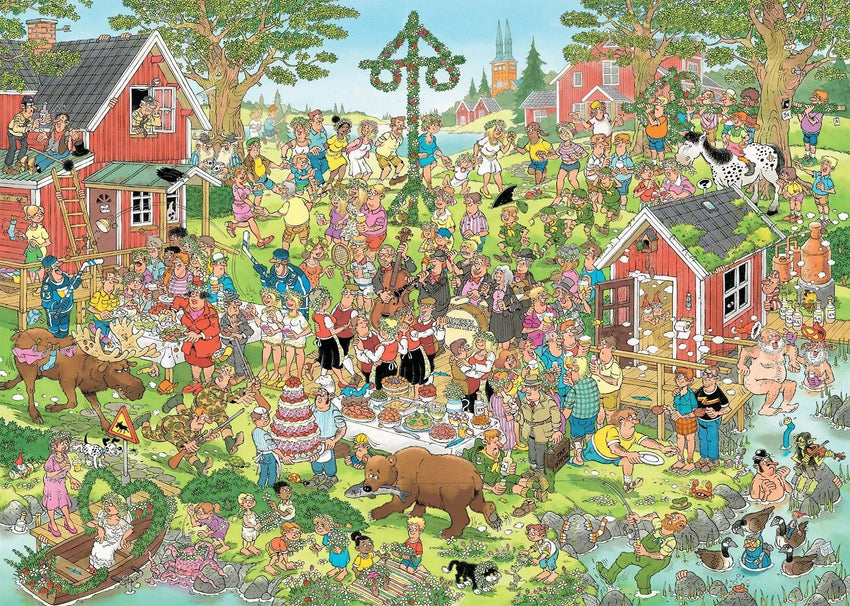 Jumbo Universalios dėlionės Jan van Haasteren - Midsummer festival, 1000