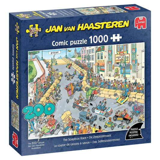 Jan van Haasteren - The Soapbox Race, 1000-Universalios dėlionės-Brain Games LT