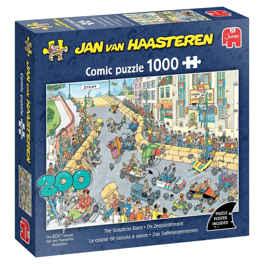 Jumbo Universalios dėlionės Jan van Haasteren - The Soapbox Race, 1000