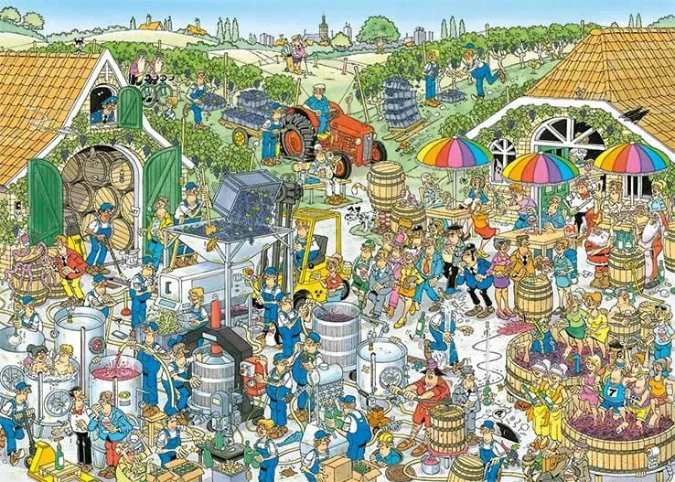Jumbo Universalios dėlionės Jan van Haasteren - The Winery, 1000