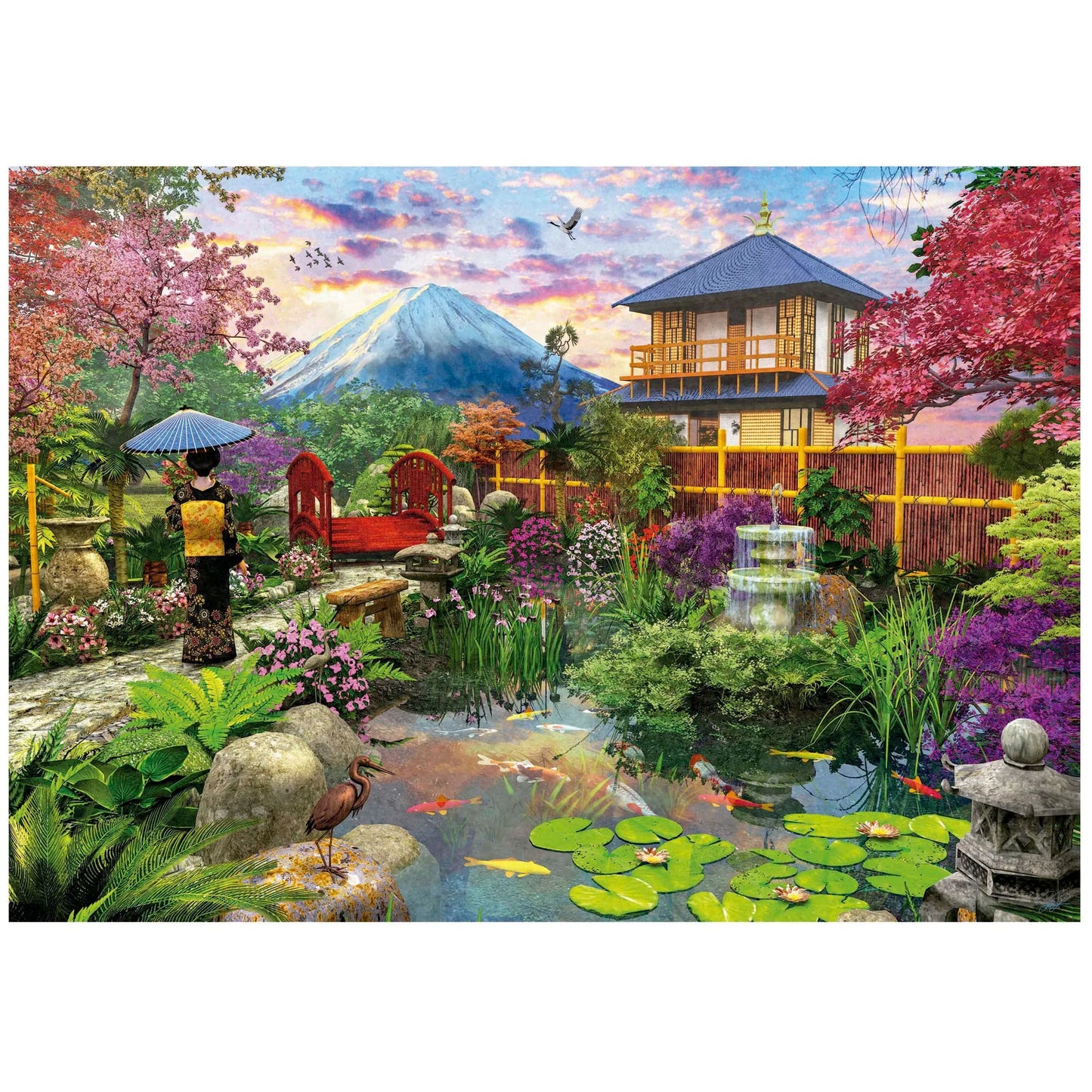 Japanese Garden, 1500-Universalios dėlionės-Brain Games LT