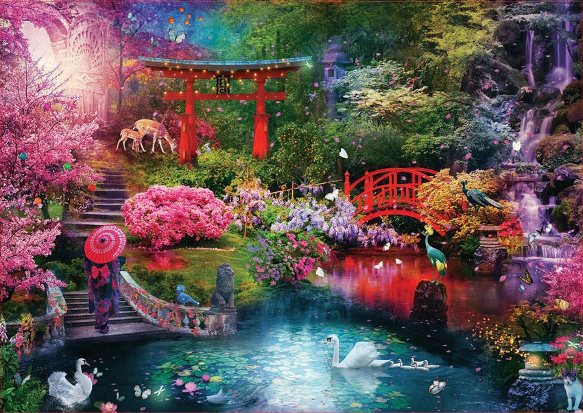 Japanese Garden, 3000-Universalios dėlionės-Brain Games LT