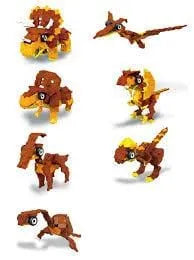 Japoniškas konstruktorius LaQ „Dinosaur World Triceratops & Pteranodon“-Konstruktoriai-Brain Games LT