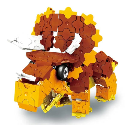 Japoniškas konstruktorius LaQ „Dinosaur World Triceratops & Pteranodon“-Konstruktoriai-Brain Games LT