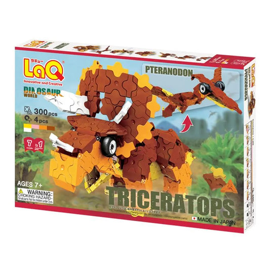 Japoniškas konstruktorius LaQ „Dinosaur World Triceratops & Pteranodon“-Konstruktoriai-Brain Games LT