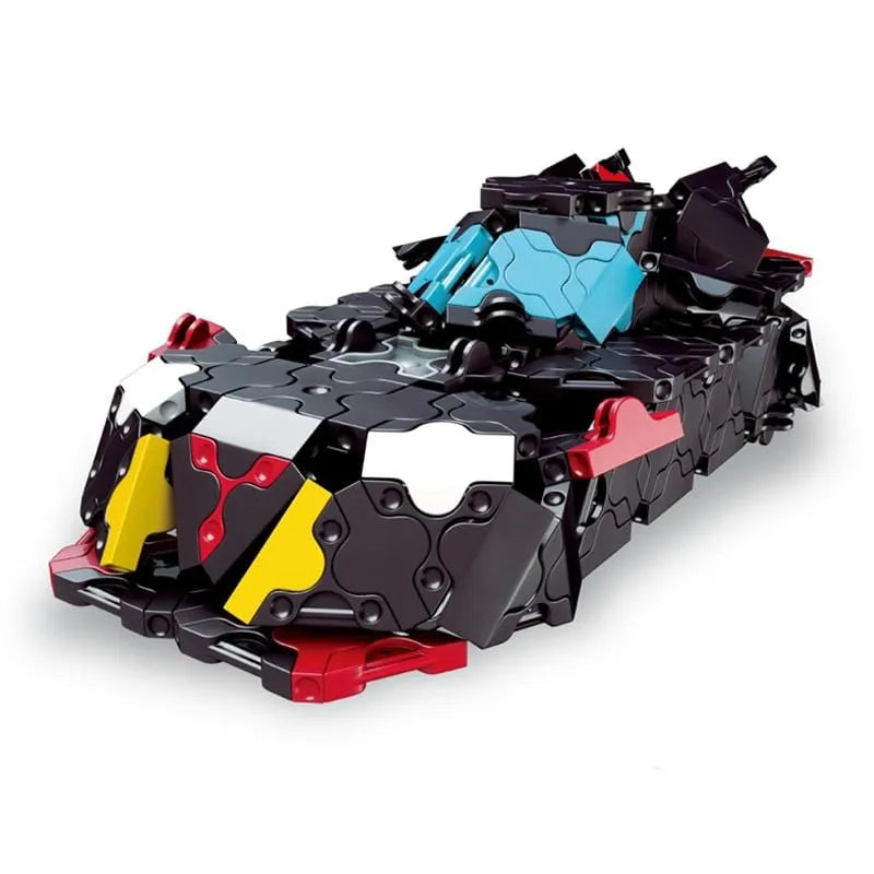 Japoniškas konstruktorius LaQ „Hamacron Constructor Black Racer“-Konstruktoriai-Brain Games LT
