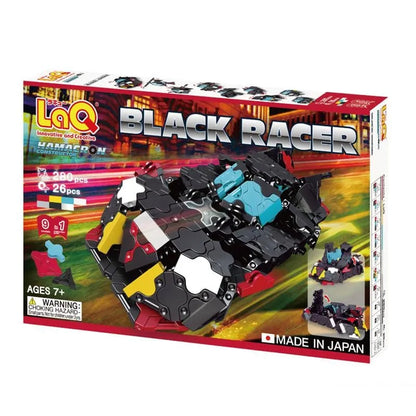 Japoniškas konstruktorius LaQ „Hamacron Constructor Black Racer“-Konstruktoriai-Brain Games LT