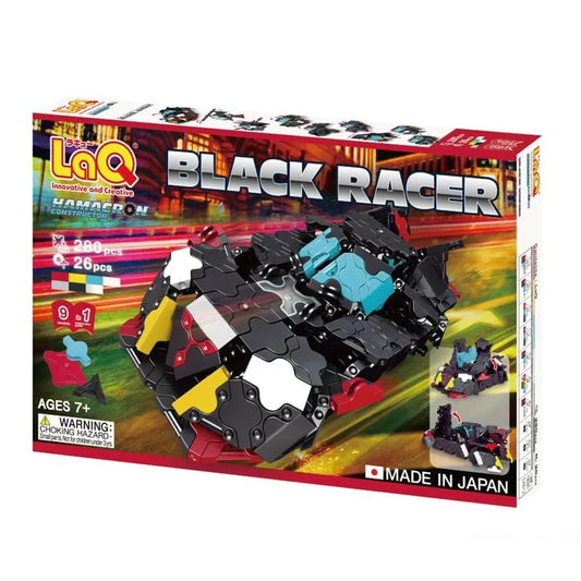Japoniškas konstruktorius LaQ „Hamacron Constructor Black Racer“-Konstruktoriai-Brain Games LT