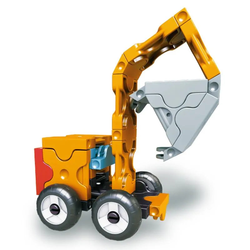 Japoniškas konstruktorius LAQ „Hamacron Constructor Mini Wheel Loader“-Konstruktoriai-Brain Games LT