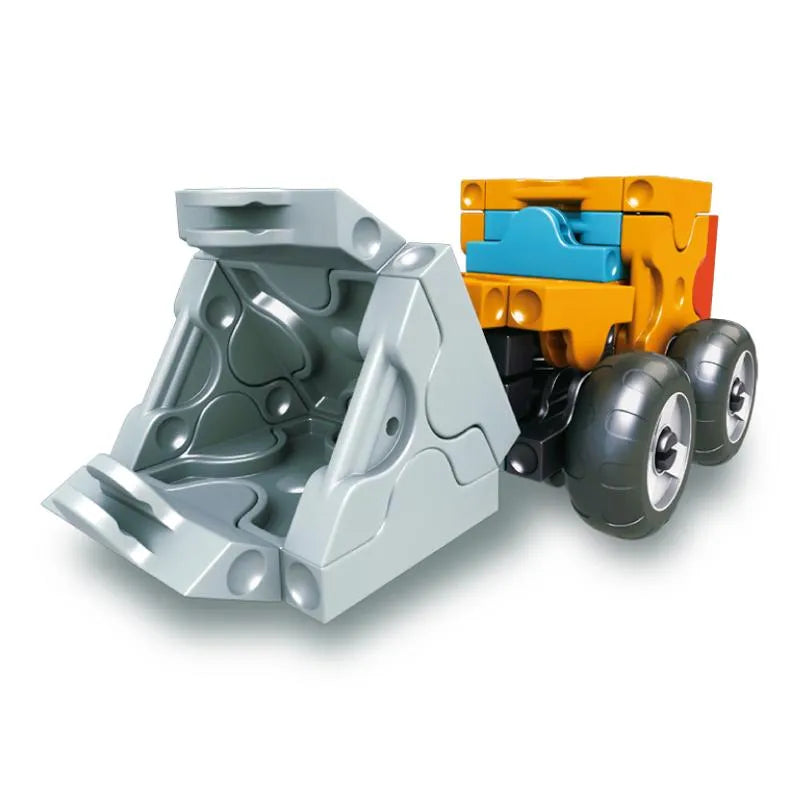 Japoniškas konstruktorius LAQ „Hamacron Constructor Mini Wheel Loader“-Konstruktoriai-Brain Games LT