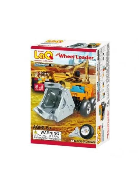 Japoniškas konstruktorius LAQ „Hamacron Constructor Mini Wheel Loader“-Konstruktoriai-Brain Games LT