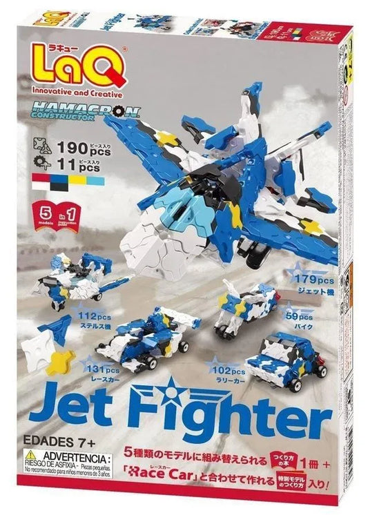 Japoniškas konstruktorius LaQ Hamacron „Jet Fighter“-Konstruktoriai-Brain Games LT
