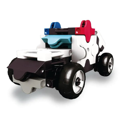 Japoniškas konstruktorius LaQ Hamacron „Mini Police Car“-Konstruktoriai-Brain Games LT