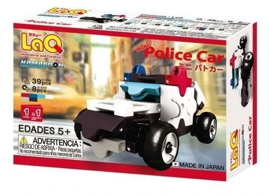 Japoniškas konstruktorius LaQ Hamacron „Mini Police Car“-Konstruktoriai-Brain Games LT