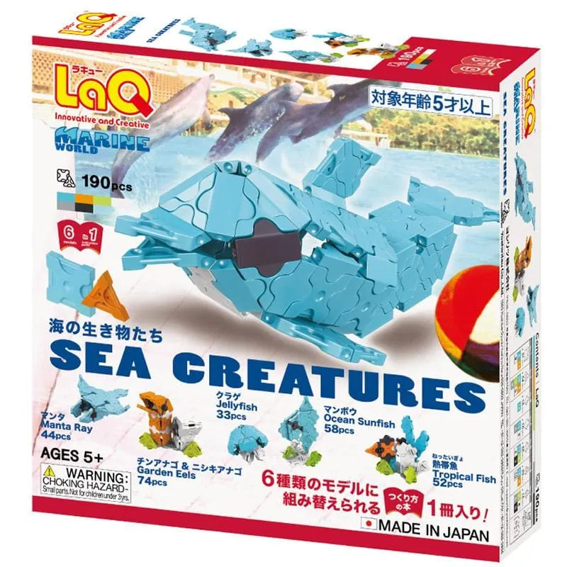 Japoniškas konstruktorius LaQ „Marine World Sea Creatures“-Konstruktoriai-Brain Games LT