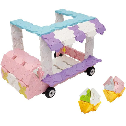 Japoniškas konstruktorius LaQ „Sweet Collection ICE CREAM WAGON“-Konstruktoriai-Brain Games LT