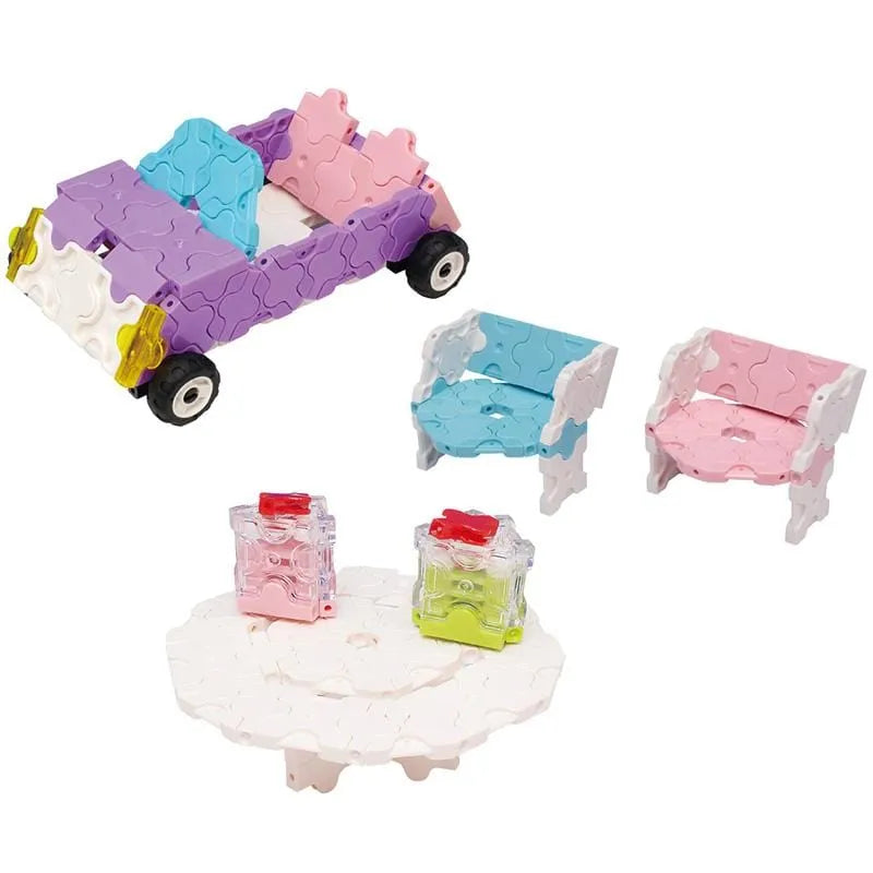 Japoniškas konstruktorius LaQ „Sweet Collection ICE CREAM WAGON“-Konstruktoriai-Brain Games LT