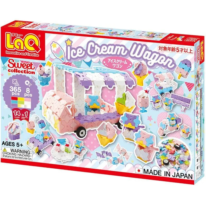 Japoniškas konstruktorius LaQ „Sweet Collection ICE CREAM WAGON“-Konstruktoriai-Brain Games LT