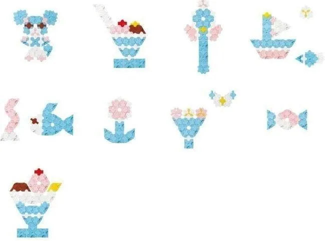 Japoniškas konstruktorius LaQ „Sweet Collection Mini Sky Blue“-Konstruktoriai-Brain Games LT