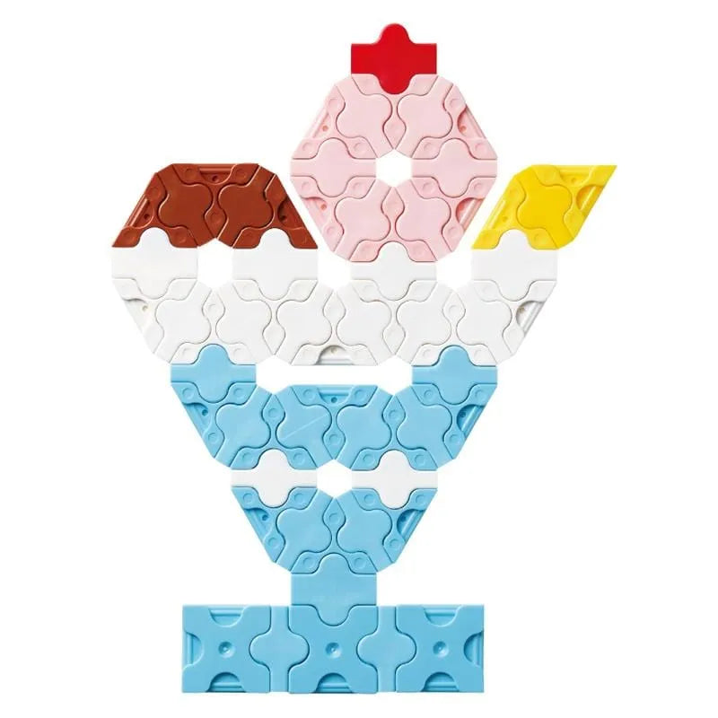 Japoniškas konstruktorius LaQ „Sweet Collection Mini Sky Blue“-Konstruktoriai-Brain Games LT