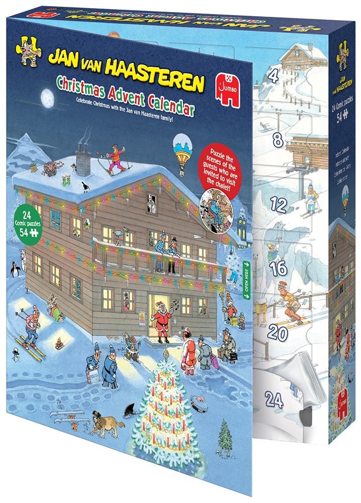 Jumbo Universalios dėlionės Advent Calendar 2025 Jan van Haasteren