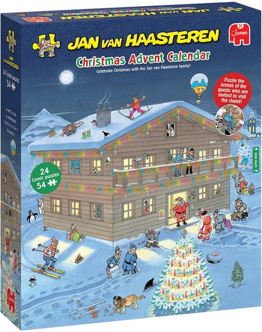 Jumbo Universalios dėlionės Advent Calendar 2025 Jan van Haasteren