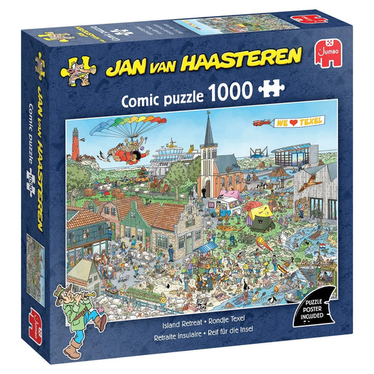 Jumbo Universalios dėlionės Jan van Haasteren - Island Retreat, 1000