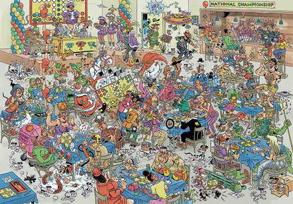 Jumbo Universalios dėlionės Jan van Haasteren - Ludo Battle, 1000