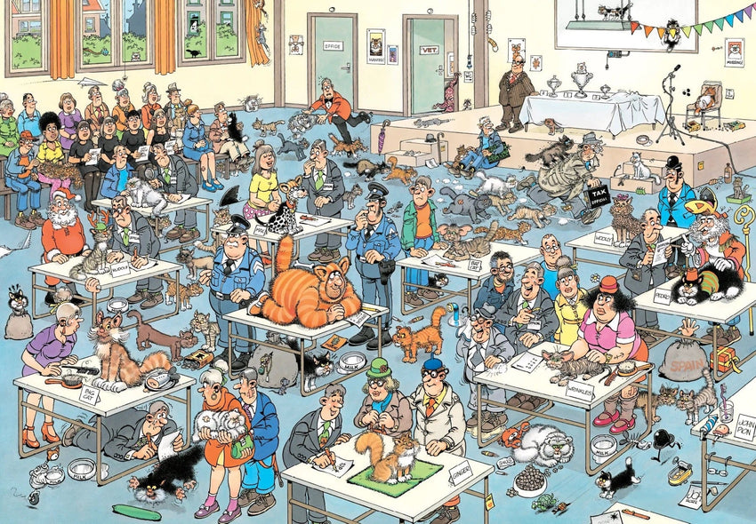 Jumbo Universalios dėlionės Jan van Haasteren The cat pageantry, 2000