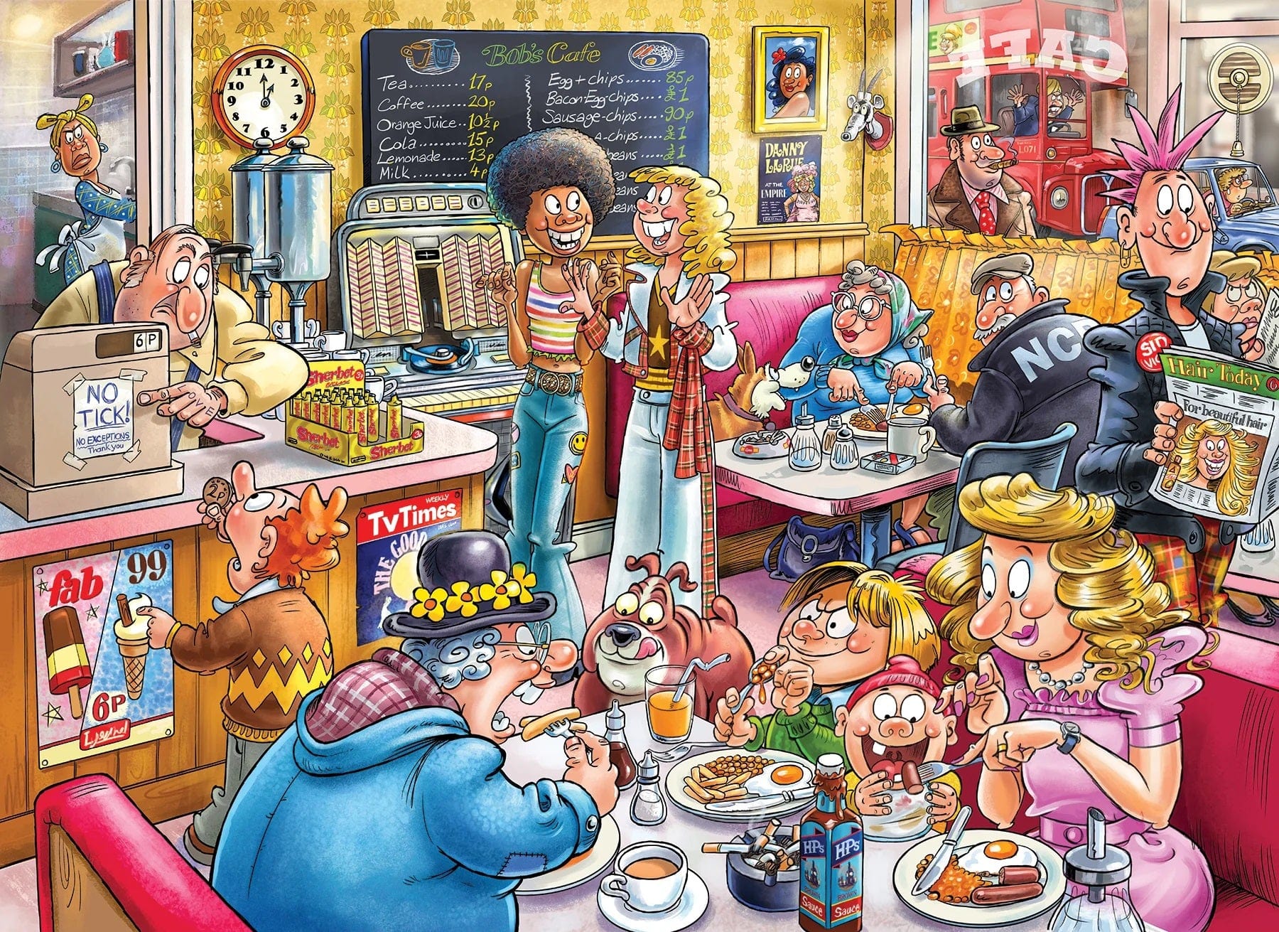 Jumbo Universalios dėlionės Wasgij Destiny 27 - Café to Latte! 1000