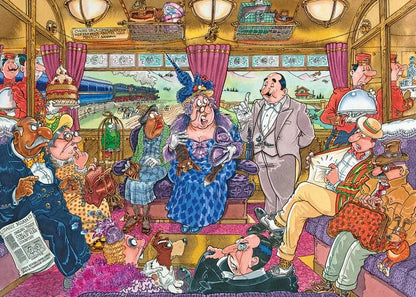 Jumbo Universalios dėlionės Wasgij Retro Mystery 9: Great Train Robbery! 1000