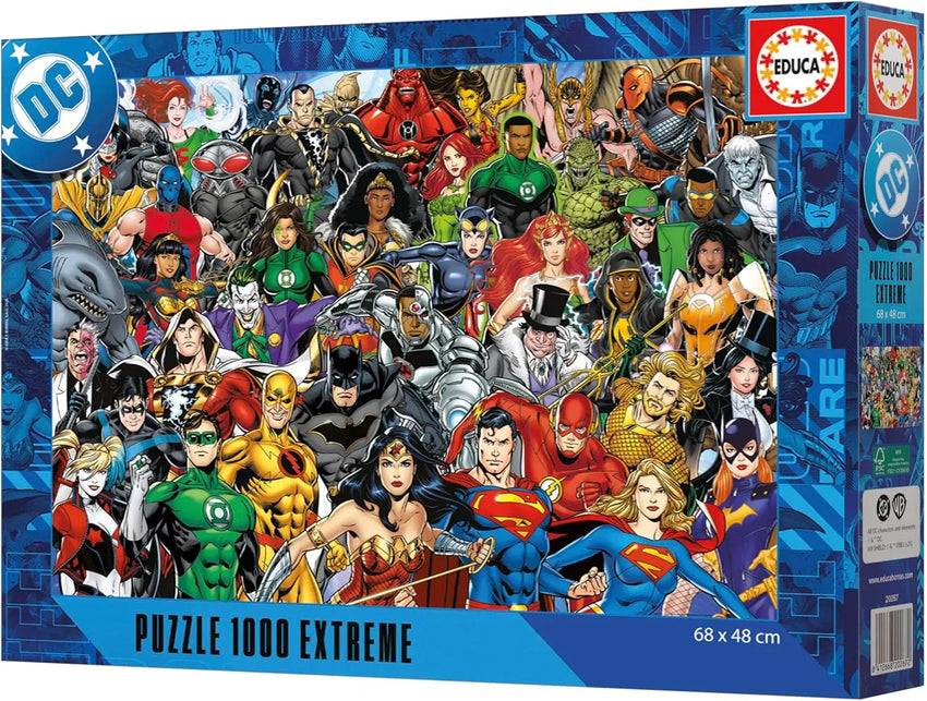 Justice League DC Comics, 1000-Universalios dėlionės-Brain Games LT