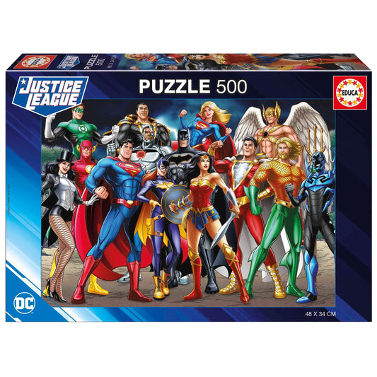 Justice League DC Comics, 500-Vaikiškos dėlionės-Brain Games LT