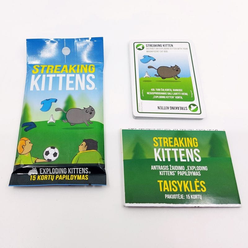 Kadabra Stalo žaidimai Exploding Kittens Streaking Kittens LT