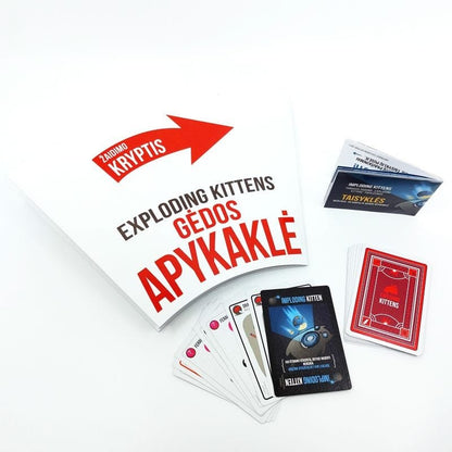 Kadabra Stalo žaidimai Imploding Kittens LT