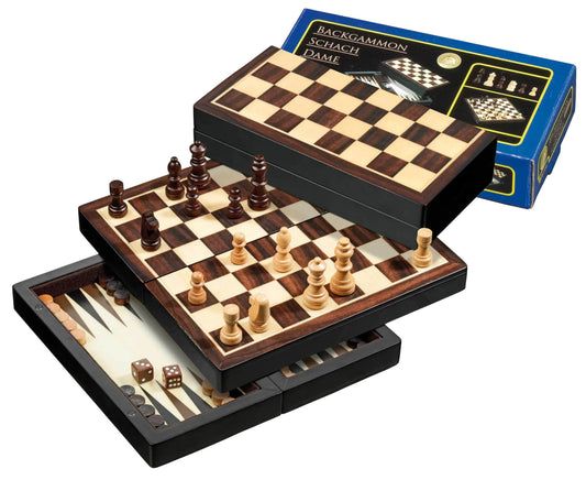 Kelioninės šaškės, šachmatai, nardai (Philos 2507)-Klasikiniai žaidimai-Brain Games LT